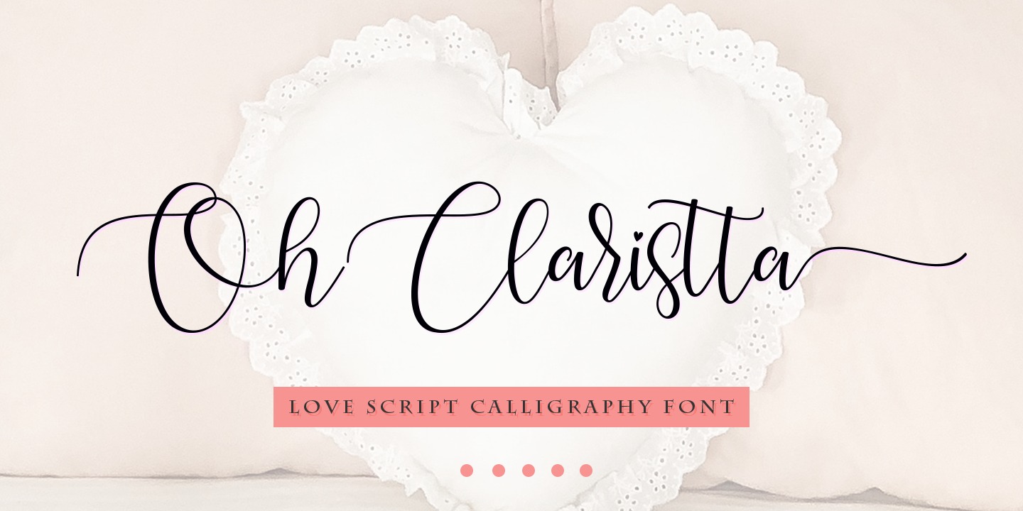 Oh Claristta Font preview